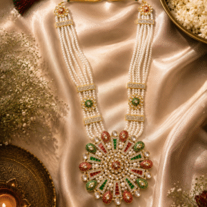 Maharaja Navrang Pearl Haar - Vastram by Monika