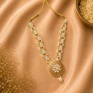 Divine Kundan Pearl Haar - Vastram by Monika