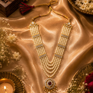 Divine Five-Layer Pearl Pendant Haar - Vastram by Monika