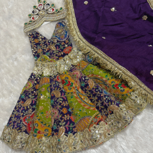 Premium Designer Mata Rani Vastra Set | Handmade Embroidered Chunri & Dress for Durga Maa Idol
